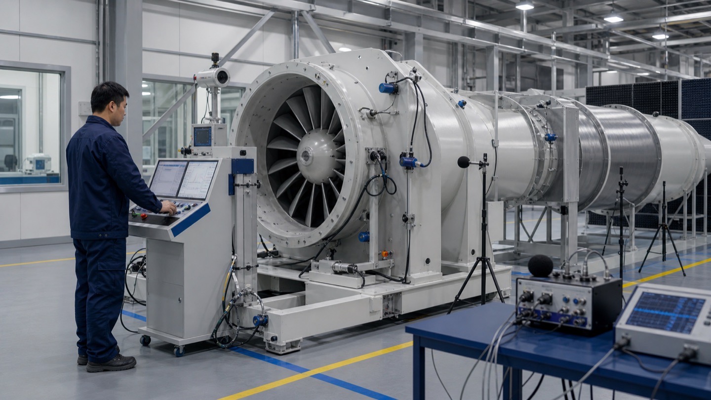 Industrial fan airflow and performance testing