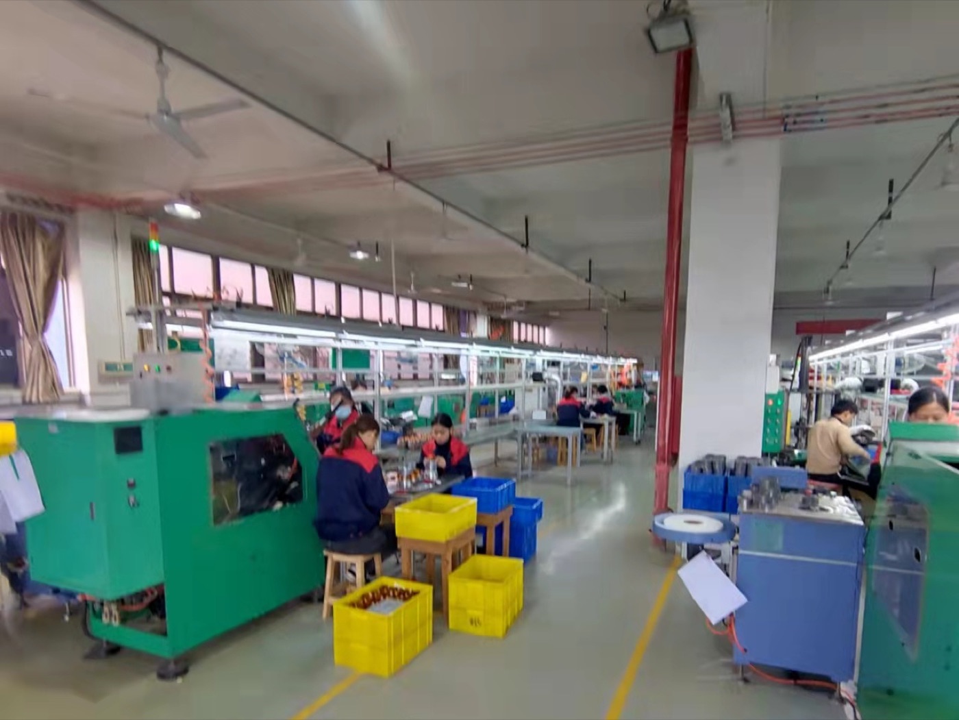 Industrial exhaust fan production workshop