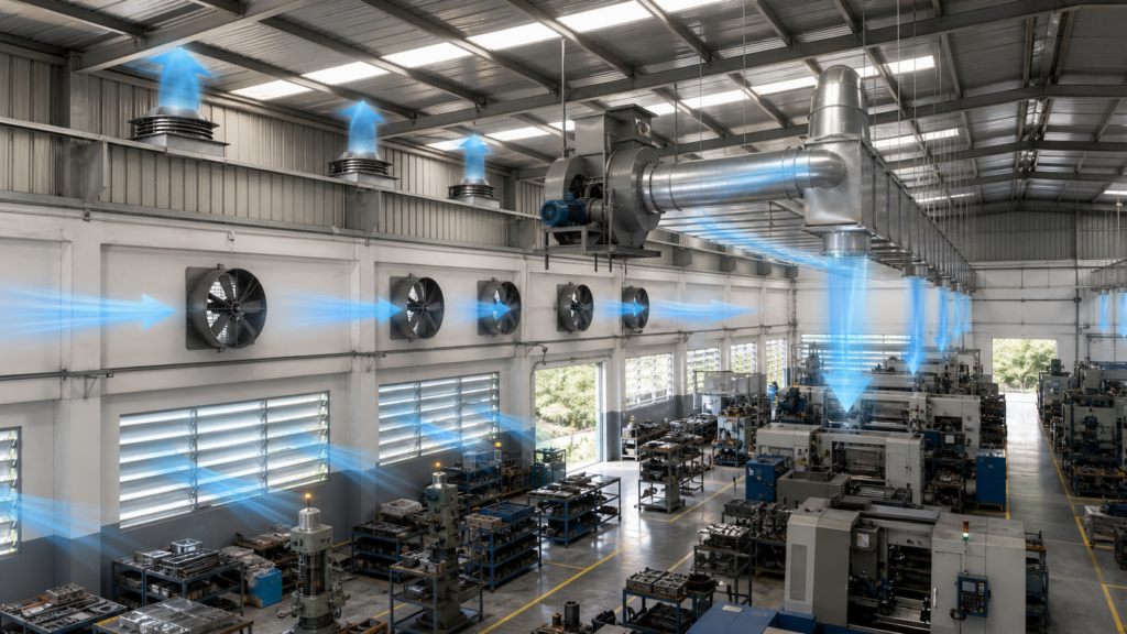 Factory Ventilation Solution for a Manufacturing Workshop in Southeast Asia