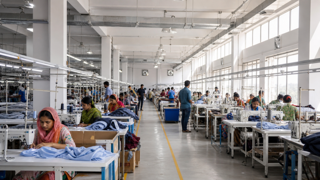 Textile Factory Ventilation Solution for a Manufacturing Workshop in Dhaka