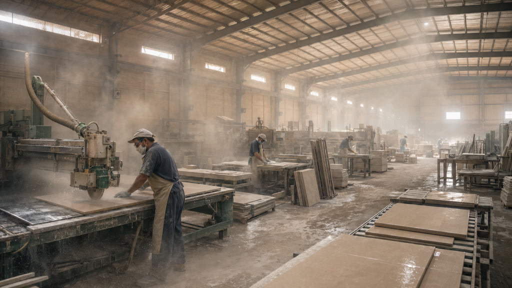 POPULA Jeddah Ceramic Tile Workshop Dust Extraction Solution