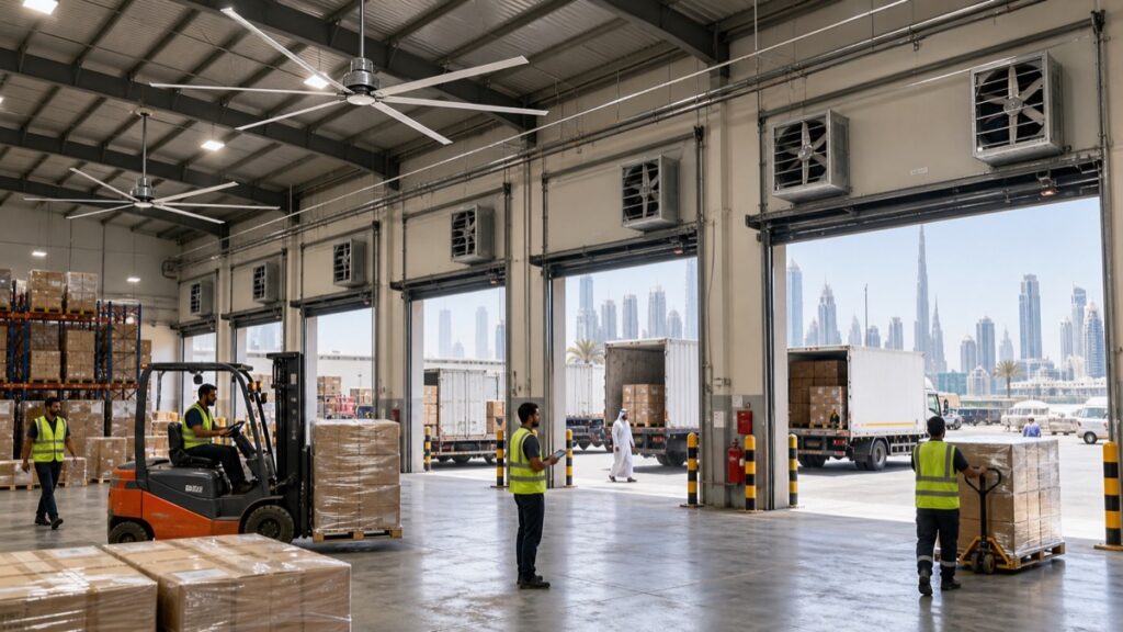 Loading Bay Ventilation Solution for a Logistics Warehouse in Dubai
