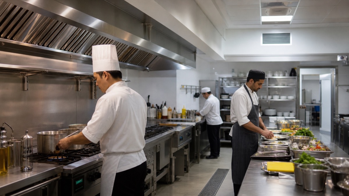 Riyadh hotel kitchen exhaust ventilation solution after improvement